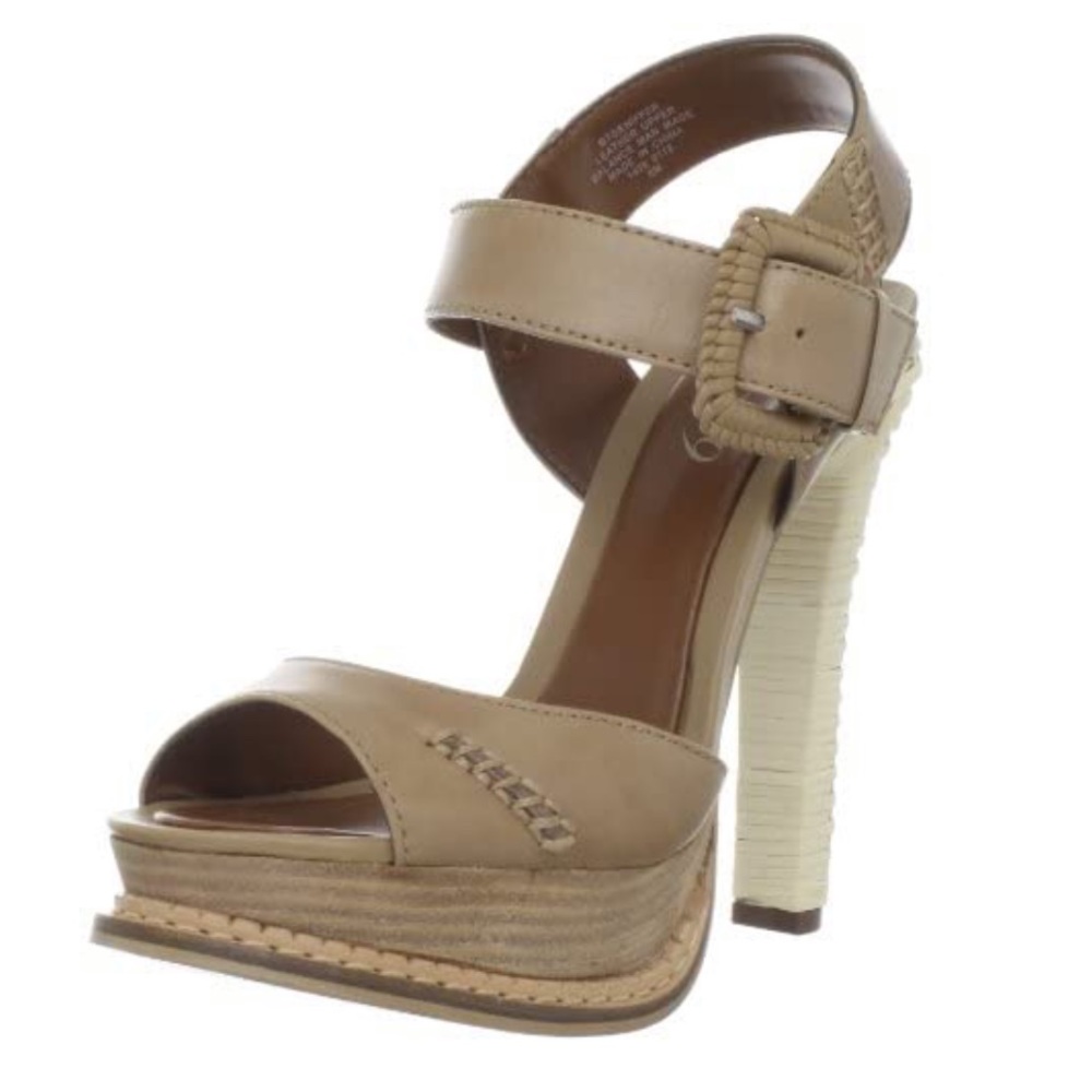 Boutique9 Gennifer platform sandal natural leather